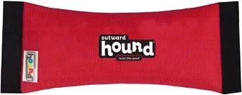 Outward Hound Fire Hose Squeak N Fetch Red Large