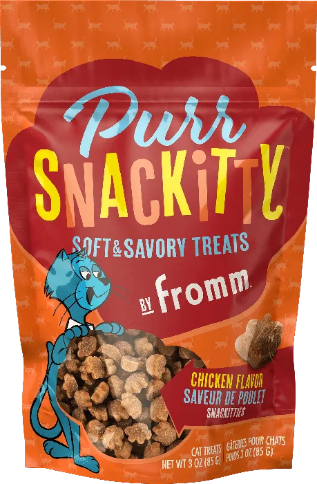 Fromm Purr Snackitty Chicken Treat 3-oz front package