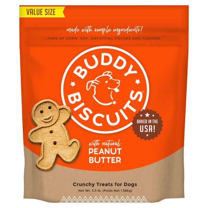 Buddy Biscuits Oven Baked Pb Dog Treats 3.5-lb