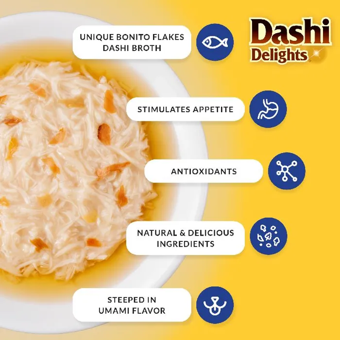 Inaba Cat Treat Dashi Delights Tuna 12 Ct Variety