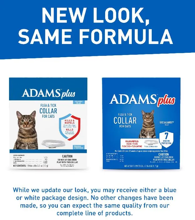 Adams Plus Flea & Tick Collar For Cats 13"