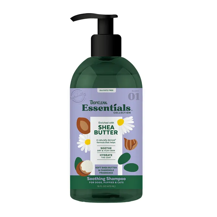 Tropiclean Essentials Shea Butter Shampoo 16-oz