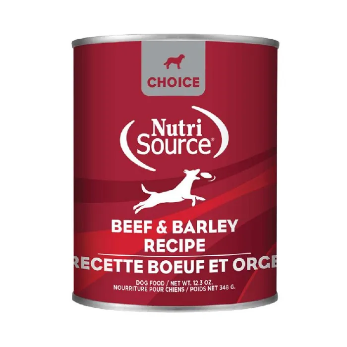 Nutrisource Dog Can Choicebeef & Barley 12/12.3 Oz