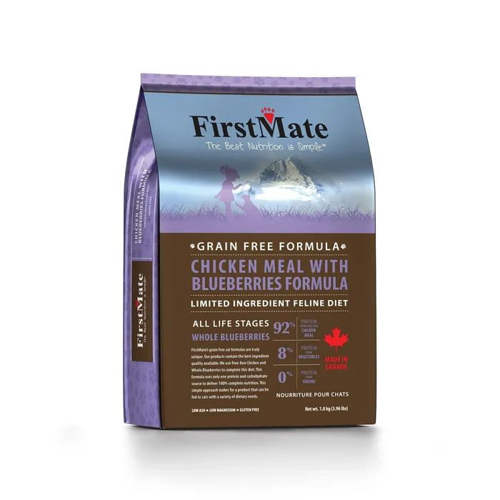 FirstMate Chicken Meal with Blueberries 3.96-lb back view