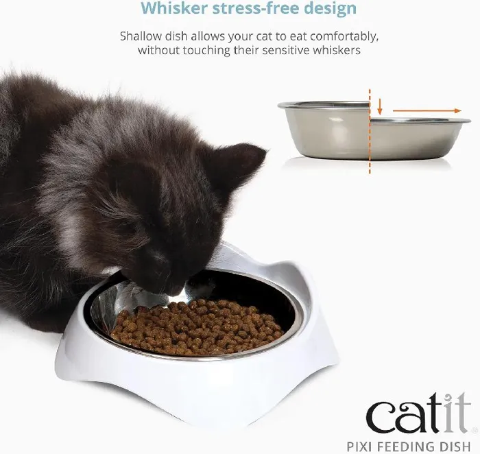 Catit Pixi Dish White Sngl