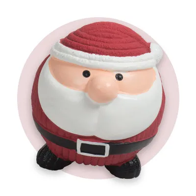 Huggle Hounds Ruff-Tex Santa Ball Small, angled view