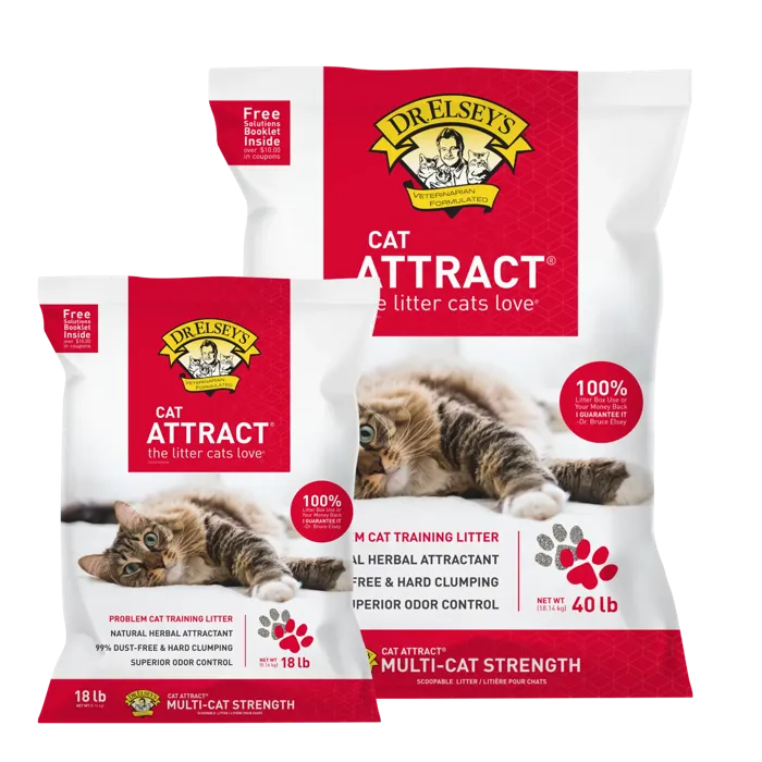 Dr. Elsey's Cat Attract 40 lb litter bag multi-size view