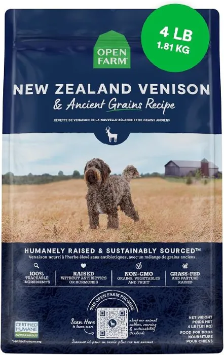 Open Farm Dog Dry New Zealand Venison Ancient Grain 4-lb