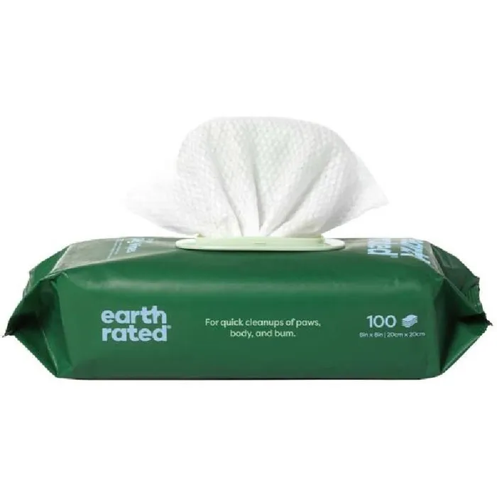 Earth Rated Wipes White Tea & Basil 100-ct