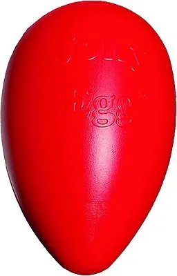 Jolly Pets Push-n-play Egg 8" Red