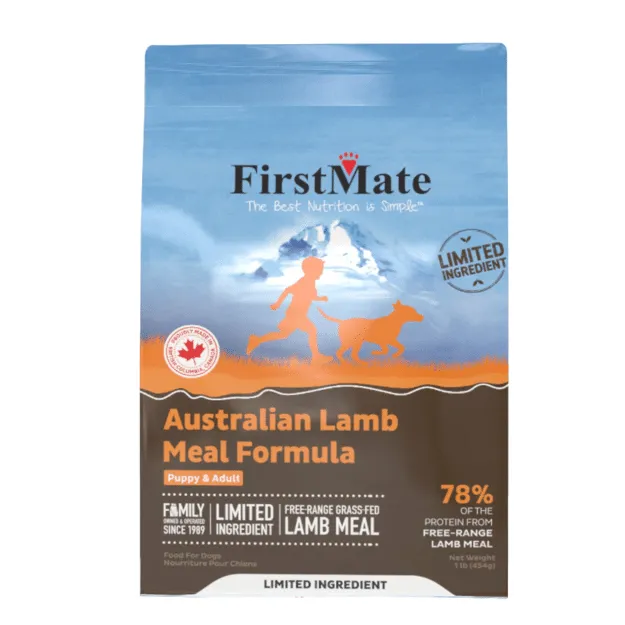 FirstMate Australian Lamb Meal Formula 1 lb front bag