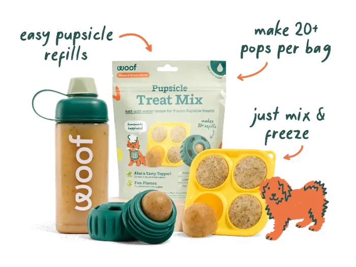 Woof Dog Treat Pupscicle Treat Mix Balanced Belly 5.5-oz