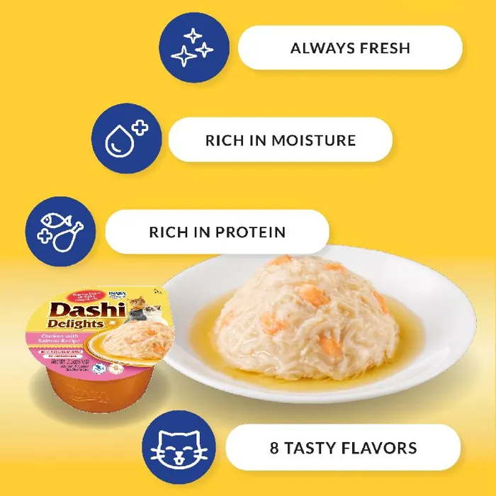 Inaba Cat Treat Dashi Delights Tuna 12 Ct Variety