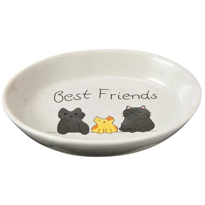 Spot Best Friends Stoneware Oval Cat Dish