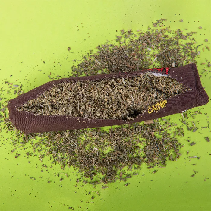 Yeowww! Catnip Cigar brown 7-inch toy opened