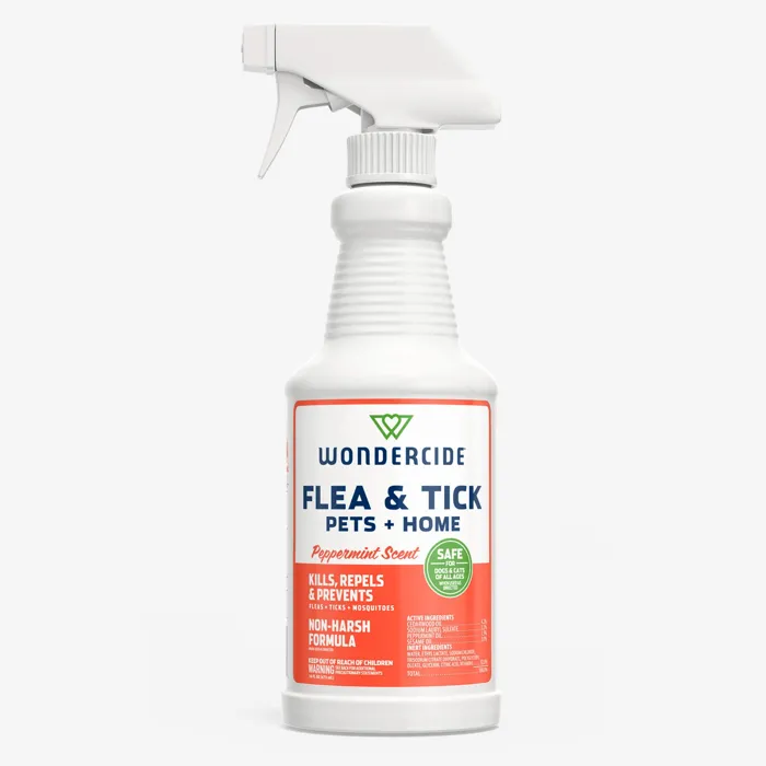 Wondercide Flea & Tick Spray Peppermint 16-ounce front