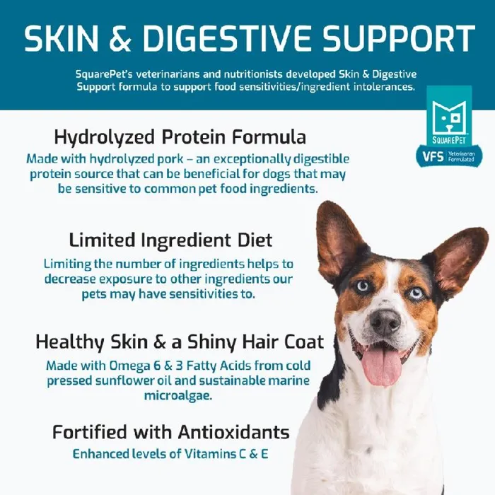 Squarepet Dog Dry Veterinarian Formulated Sensitive Skin & Digestive 22-lb