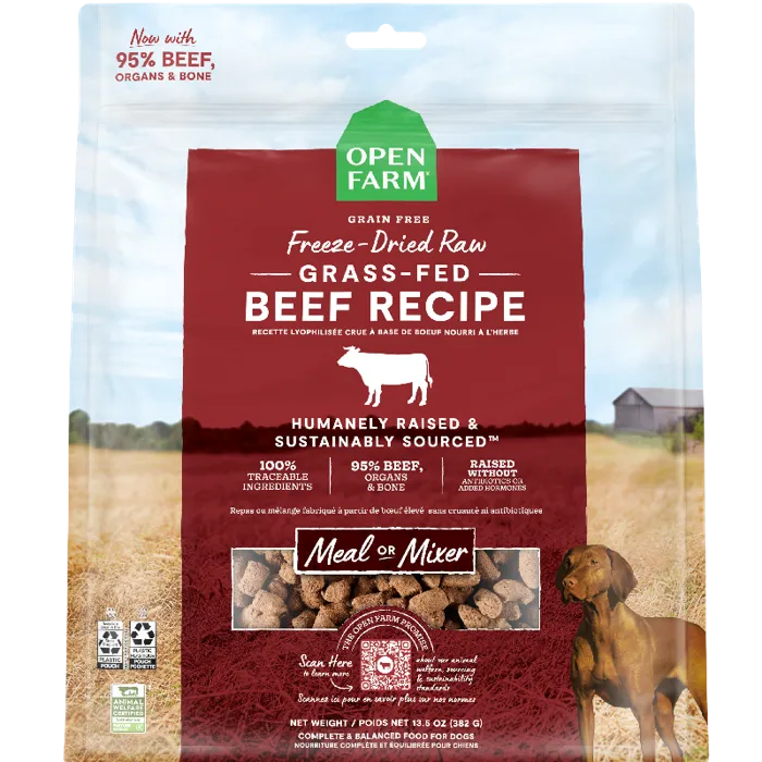 Grassfed Beef Recipe Fd Raw Dog Food - 13.5-oz