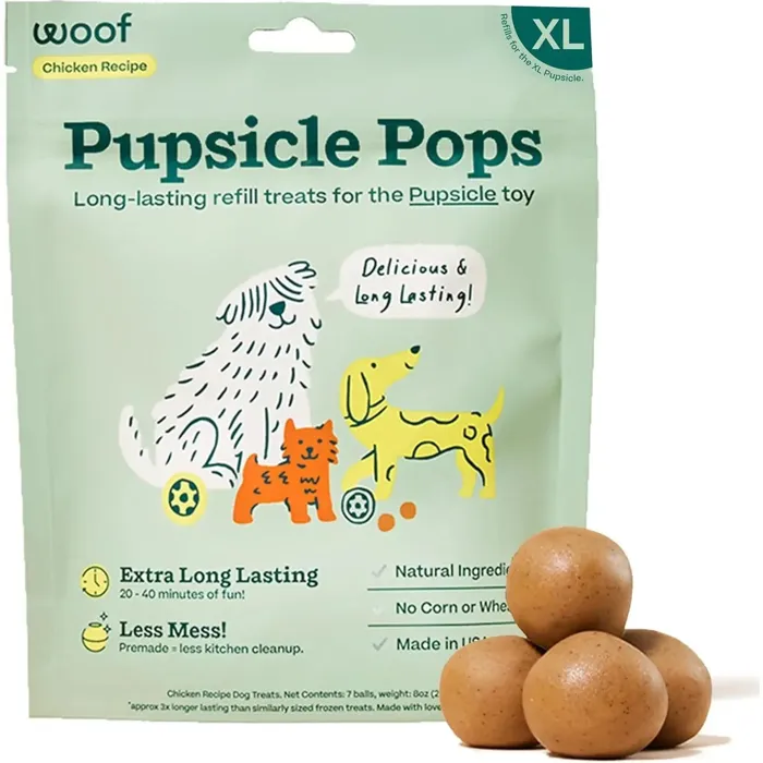 Woof X-large Pops Treat Chicken Pb 12-oz