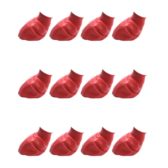 PawZ Waterproof Dog Boots Small Red 12 Count boots