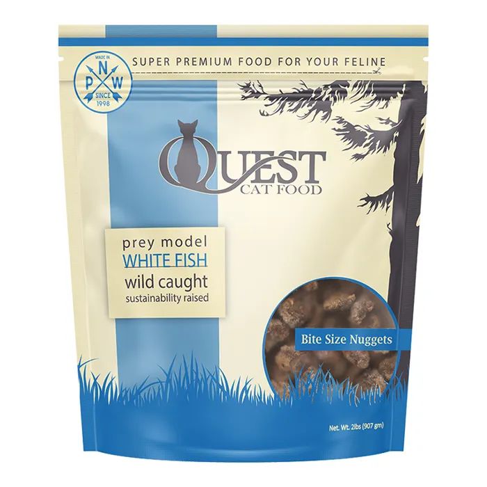 Steve's Frozen Quest Cat Nuggets Whitefish 2#