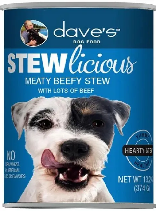 Dave Dog Can Stewlicious Meaty Beefy Stew 13.2-oz
