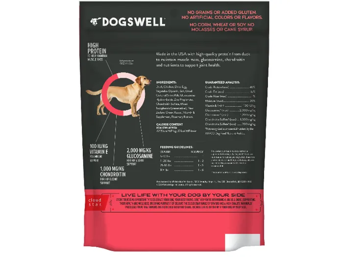 Dogswell Hip & Joint Soft Strips Duck 10-oz