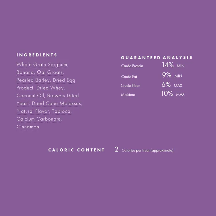 Fromm Crunchy Os Banana Kablammas ingredients analysis