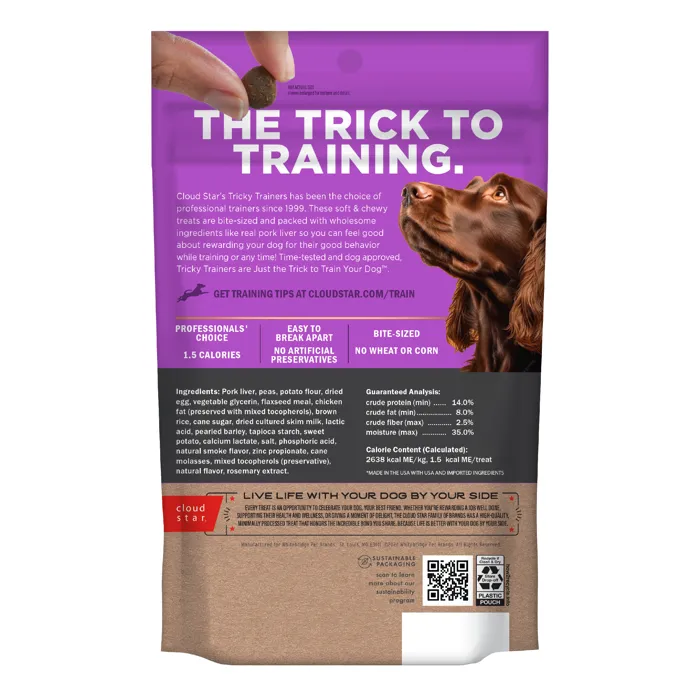 Cloud Star Tricky Trainers Mini Liver 5 oz back