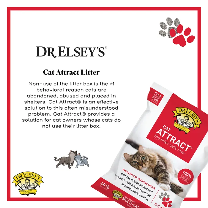 Dr. Elsey's Cat Attract 40 lb litter product information