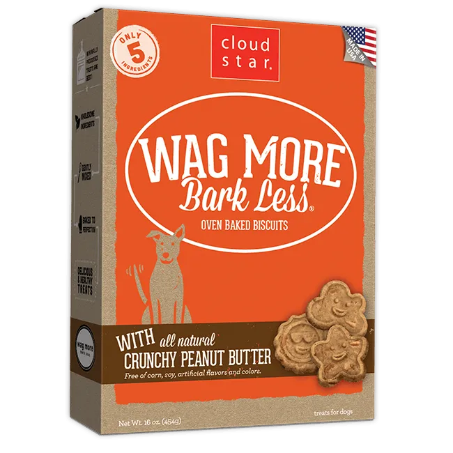 Wag More Bark Less Oven Baked Crunchy Pb Trt 16-oz