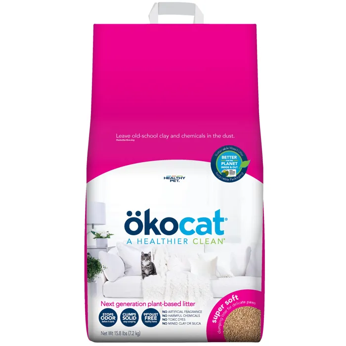 Okocat Litter Soft Clumping Wood 10.6-lb
