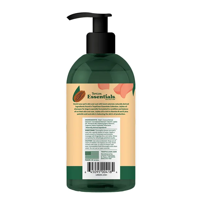 Tropiclean Essentials Jojoba Oil Shampoo 16-oz