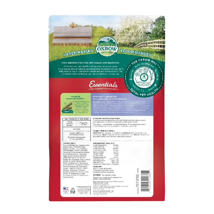 Oxbow Essentials Young Guinea Pig Food 5 lb back