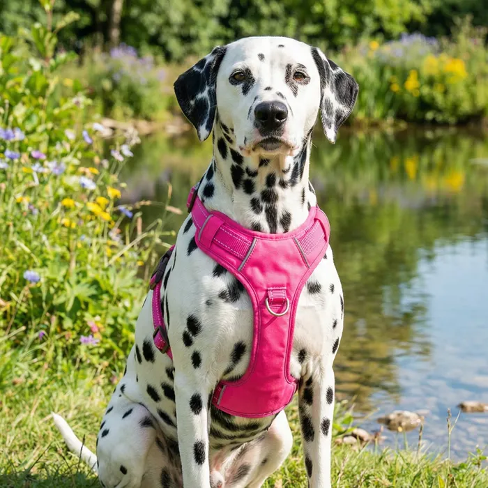 Bay Dog Chesapeake Harness Sunset Pink Medium lifestyle