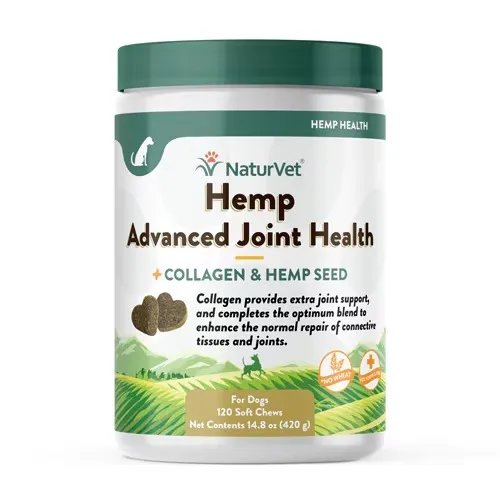 Naturvet Dog Hemp Advanced Joint Soft Chew 120-ct