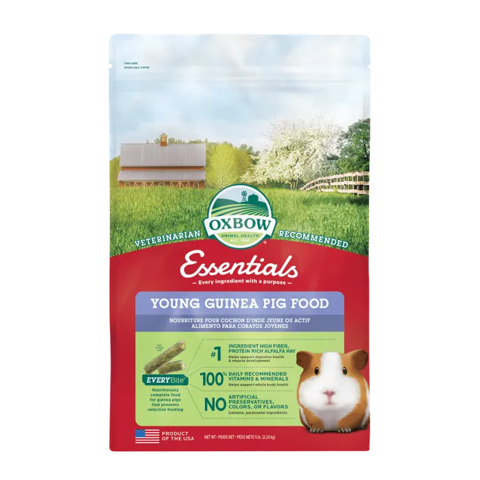 Oxbow Essentials Young Guinea Pig Food 5 lb front