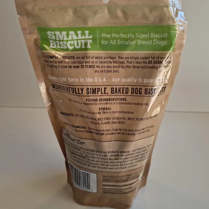 K9 Granola Factory Simply Biscuits Pb 16-oz