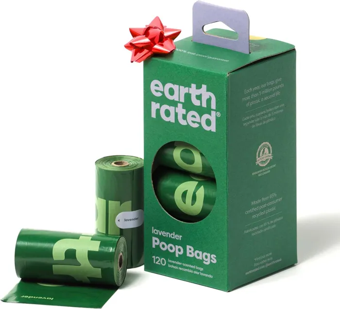 Earth Rated Lavender-scented Dog Waste Bag Refills, 8 Rolls, 120-ct