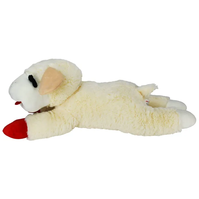 Multipet Plush Lamb Chop Jumbo 24-inch side view