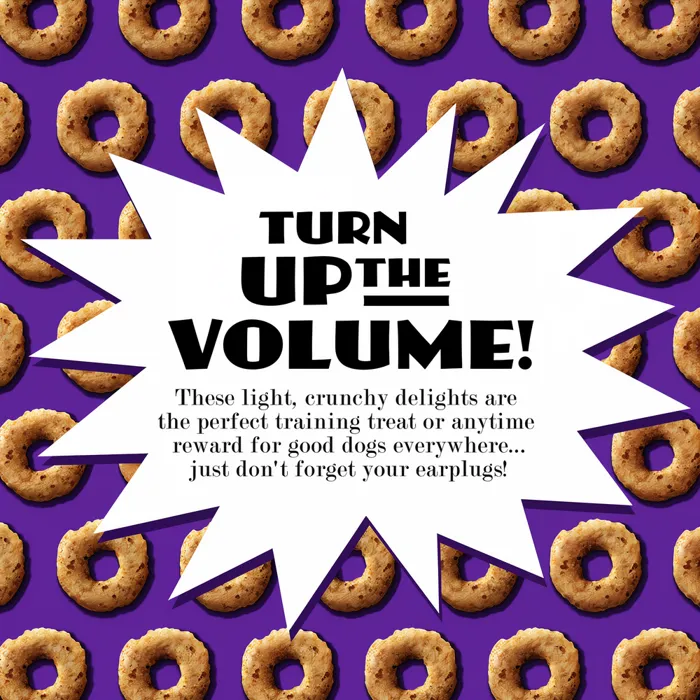 Fromm Crunchy O's Smokin' CheesePlosions training treat graphic