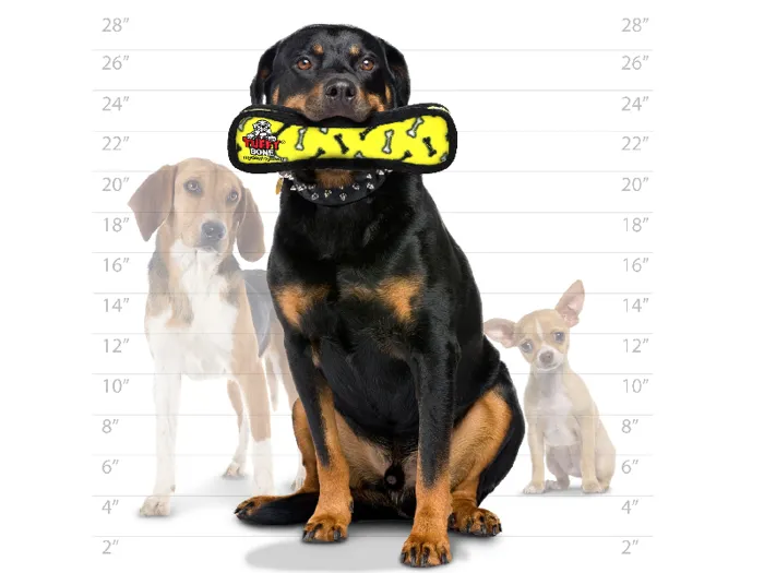 Ultimate Bone Yellow Bones Pet Toy Large