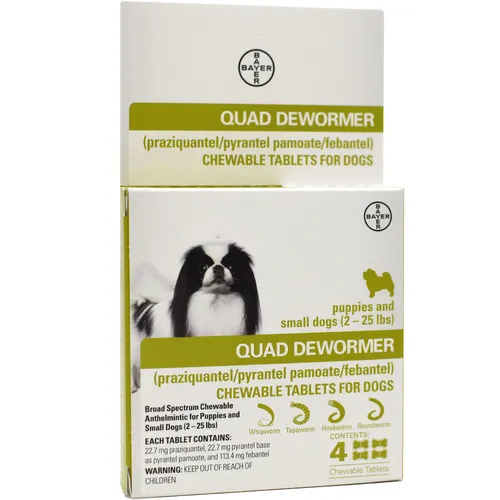 Quad De Wormer Md Dog 2ct 68mg