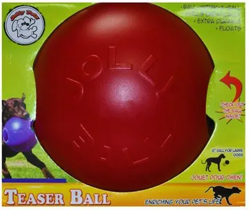 Jolly Pet Teaser Ball Red 8"