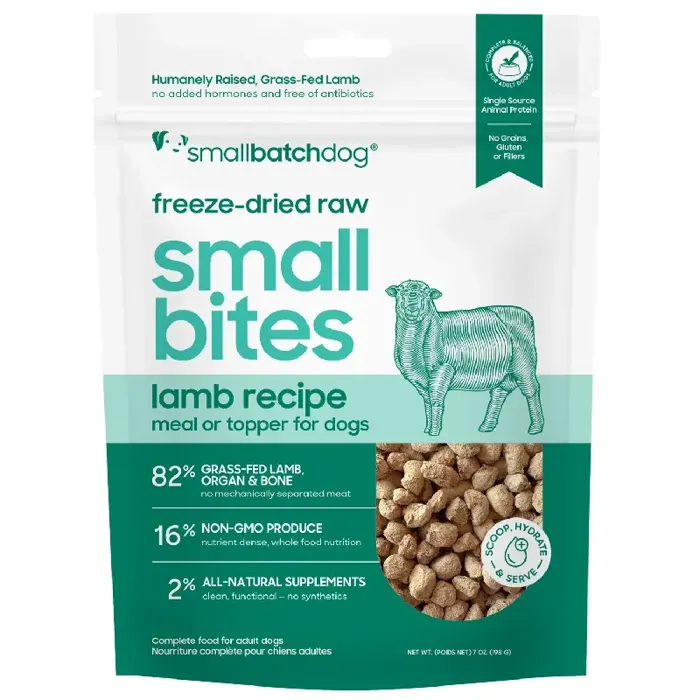 Small Batch Fd Dog Small Bites Lamb 7-oz