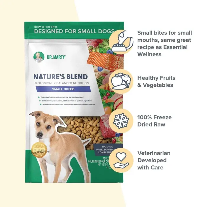 Dr Marty Nature's Blend Sml Breed Fd Dog 80-oz
