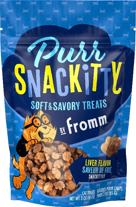 Fromm Purr Snackitty Liver Treats 3-ounce bag front