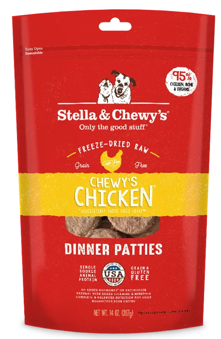 Stella & Chewy's Freeze Dried Patties Chicken 14-oz