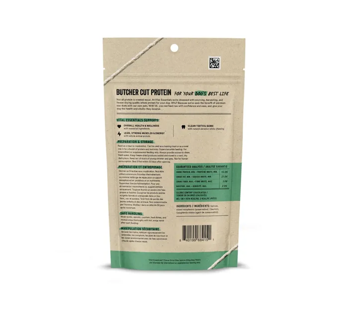 Vital Essentials Dog Salmon Bites 2.5-oz