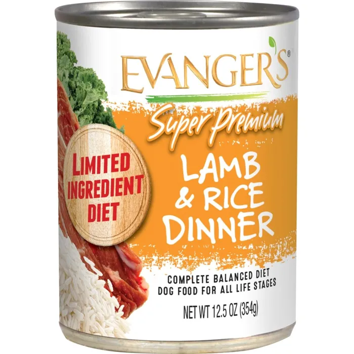 Evanger's Lamb & Rice Dinner 12.5 oz front